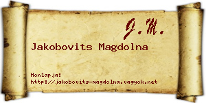 Jakobovits Magdolna névjegykártya